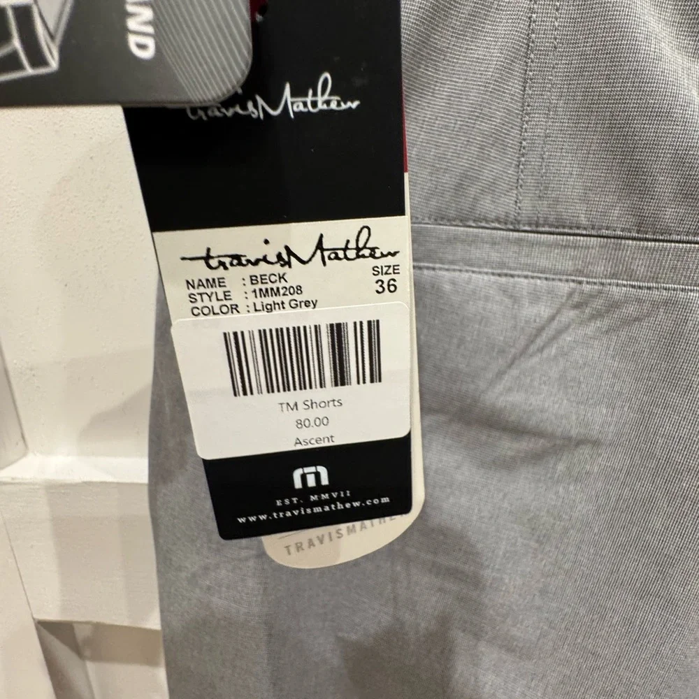 Travis Mathew Charcoal Athletic/Golf  Shorts - Picture 3 of 4